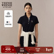 Teenie Weenie小熊女裝連衣裙夏季休閑活力清新時(shí)尚POLO衫短裙 藏青色 S