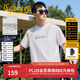 卡賓（CABBEEN）【高周波logo】男裝 漸變網(wǎng)點(diǎn)印花T恤2025年夏季新款短袖百搭 漂白色02（舒適版型） M /170/48