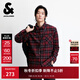 杰克·瓊斯（JACK&JONES）男裝2025年冬季新款襯衫經(jīng)典酒紅色格紋百搭純棉上衣225405004 F15酒紅色 M