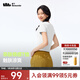 蕉下（beneunder）【安心品質(zhì)】短袖T恤女士輕薄透氣短款修身休閑百搭圓領(lǐng)上衣CC960 霜奶白 L