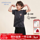 愛(ài)慕兒童男童夏季運動(dòng)衣吸濕排汗運動(dòng)服體育課運動(dòng)服涼感上衣褲子可外穿 五分褲AK2829401 140