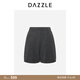 DAZZLE 地素毛衫短褲冬季深灰色針織短褲 深灰色 XS