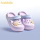 巴拉巴拉男童洞洞鞋夏季新款女孩涼拖軟底家居鞋兒童拖鞋小童沙灘鞋外穿