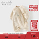 戴維貝拉（DAVE＆BELLA）初生嬰兒衣服毛絨寶寶連體衣幼童爬服哈衣冬裝新款小童包屁衣 米色【現貨】 80cm （建議身高73-80cm）