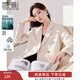 香影小西裝外套2026春新款米白氣質(zhì)休閑西服爆款職場(chǎng)輕熟風(fēng)女裝 米色 S