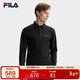 FILA 斐樂(lè )官方男子針織長(cháng)袖POLO衫2025冬季時(shí)尚休閑基礎上衣