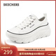 斯凱奇（Skechers）女鞋經(jīng)典百搭帆布鞋厚底增高休閑鞋軟底舒適透氣板鞋戶(hù)外鞋177435