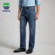 texwood德士活蘋(píng)果牛仔褲 標準直筒 12.8盎司 純棉四季牛仔褲 中藍色 32