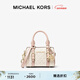 MICHAEL KORS邁克高仕 MK Bedford 超小號老花手提包 香草白/裸粉  173 迷你