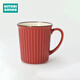 NITORI宜得利家居 圣誕氛圍日式辦公室喝水杯子陶瓷水杯家用馬克杯莉諾 紅色