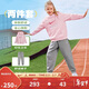 NIKE3BRAND 耐克男女童紅色拜年服衛衣+長(cháng)褲2件套兒童純棉舒適套裝