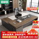森菲亞老板辦公桌領(lǐng)導大班臺經(jīng)理主管桌椅辦公室單人大板桌 2.0米老板桌