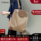 CALWAN KEODH雙肩包女2024新款書(shū)包大容量輕便尼龍布背包旅行通勤包時(shí)尚電腦包 【淺駝色】實(shí)用高端品牌高顏值小眾百搭女士包閨蜜女生
