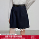 初語(yǔ)牛仔｜初語(yǔ)彈力牛仔短褲女2025夏季新款舒適中腰百搭A字熱褲 牛仔原色 29
