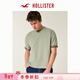HOLLISTER美式復古舒適棉質(zhì)百搭短袖T恤25夏男裝女裝324-5252 鼠尾草色 M (180/100A)
