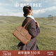 BAGTREE明星同款包包樹(shù)海豚包輕奢品牌植鞣皮托特包大容量通勤女士電腦包 大號-烤棕色 能裝14寸MacBook 高級小眾