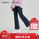 巴拉巴拉balaone兒童牛仔褲女童喇叭褲2025秋彈力親膚長(cháng)褲子208325108002