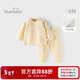 歡喜小熊6個(gè)月-3歲嬰兒純棉保暖內衣套裝冬季三層保暖薄棉寶寶秋冬衣服