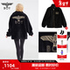 BOY LONDON【至尊經(jīng)典】秋冬保暖潮牌休閑情侶拉鏈夾克外套N23013 黑色 S