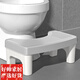 美克杰馬桶凳家用加厚防滑廁所蹲坑神器兒童成人腳墊凳坐便凳孕婦踩腳凳 加厚防滑(灰色)約承重280斤