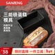 三能（SANNENG）低糖水果條磅蛋糕吐司模具 吐司蛋糕長(cháng)方形烘焙不沾面包模具 SN2117水果條(1000系列不沾)