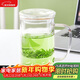 唯銘諾（WEIMINGNUO）耐高溫過(guò)濾泡綠茶花茶杯可加熱玻璃杯帶蓋雙層茶水分離杯子500ML