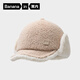 蕉內基礎302Go女士護耳冬季休閑帽戶(hù)外防風(fēng)鴨舌帽套頭帽保暖帽子 杏卡其 F