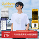 卡賓（CABBEEN）【燙鉆印花】涼感高級短袖T恤男裝2025夏季新款圓領(lǐng)上衣男 米白色12（舒適版型） XL /180/52