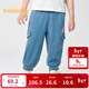 巴拉巴拉童裝兒童長(cháng)褲工裝牛仔褲男童褲子夏季寬松束腳褲時(shí)尚百搭 牛仔中藍88201 130