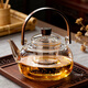 泥也茶壺玻璃煮茶壺圍爐煮茶壺高硼硅玻璃泡茶壺燒水壺煮茶養生壺新款