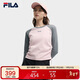 FILA 斐樂(lè )官方【楊冪同款】女子針織長(cháng)袖衫2025秋季修身拼色插肩袖長(cháng)T