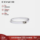 蔻馳（COACH）【品牌直供】新年禮物女士經(jīng)典C字標手鐲銀色91428