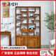 唐煌軒紅木家具非洲雞翅木（學(xué)名：非洲崖豆木）博古架實(shí)木客廳隔斷柜中式置物架古董架 單個(gè)明雅博古架（60*30*198）