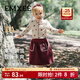 嫚熙（EMXEE）童裝兒童長(cháng)袖T恤秋季女寶2025新款羊毛長(cháng)袖襯衫女童打底衫 莓好時(shí)光 100 cm 【2-3歲】