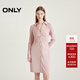 ONLY秋季氣質(zhì)休閑收腰柔軟V領(lǐng)短裙連衣裙女|124361005 C38 靜謐紫羅蘭 S (160) 80A