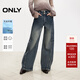 ONLY秋季天絲復古高腰寬松微喇褲長(cháng)褲牛仔褲女|124432069 J35 復古牛仔390 M (165) 68A