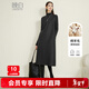 晚白【新品】冬季簡(jiǎn)約氣質(zhì)格雷灰毛呢裙時(shí)尚休閑含羊毛法式無(wú)袖連衣裙 深灰色 M