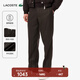 LACOSTE法國鱷魚(yú)男裝25秋冬新款直筒羊毛混紡打褶西褲長(cháng)褲|HH9228 ZCY/深褐色 44 L