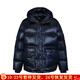 阿瑪尼（ARMANI）奢品男裝新款保暖加厚白鵝絨連帽羽絨服外套節日禮物6DPB31 PN2MZ 藏青色 L