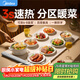 美的（Midea）暖菜板 加熱板暖菜板 熱菜板保溫板 加熱暖菜板面板多功能家用可折疊柔性加熱墊 熱菜板保溫墊速熱 【2025新款】大尺寸加熱暖菜板