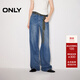 ONLY2026春季新款復古做舊高腰顯瘦長(cháng)褲直筒褲牛仔褲女|126132084 J33350水洗牛仔藍 M M標準褲長(cháng)