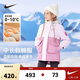 NIKE耐克童裝女童中長(cháng)款保暖棉服冬季新款大口袋兒童連帽外套