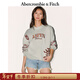 Abercrombie & Fitch美式舒適保暖抓絨時(shí)尚創(chuàng  )意圖案衛衣25秋冬女裝152-5399 銀灰色 XS (160/84A)