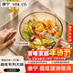 康寧（VISIONS）晶炫系列2大碗玻璃餐具1700ml湯碗沙拉碗高硼硅耐高溫微波爐可用