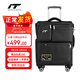INTERNATIONAL TRAVELLER英國IT拉桿箱登機旅行箱萬(wàn)向輪超輕行李箱20英寸牛津布軟箱1157黑