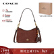蔻馳（COACH）【品牌直供】女包 流蘇麻將包單肩斜挎包流浪包新年情人節禮物 棕色CCF14 IMYEF