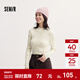 森馬（Semir）毛衣女冬季舒適緊身半高領(lǐng)正肩純色羊毛衫氣質(zhì)百搭顯瘦打底衫 奶白10501 L