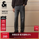 杰克·瓊斯（JACK&JONES）男裝牛仔褲時(shí)尚百搭簡(jiǎn)約純色貓須水洗休閑直筒褲子長(cháng)褲225332152