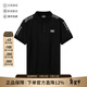阿瑪尼（ARMANI）EA7 男士棉質(zhì)短袖POLO衫男裝禮物男 3RPF52 PJ02Z 1200 黑色標識飾帶 XS