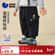 迷你巴拉（minibala）男女童寶寶褲子2025冬新品保暖內里加絨柔軟親膚長(cháng)褲